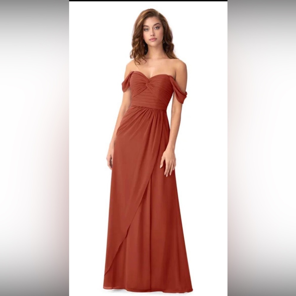 Azazie Millie Dress (Rust) Size 10